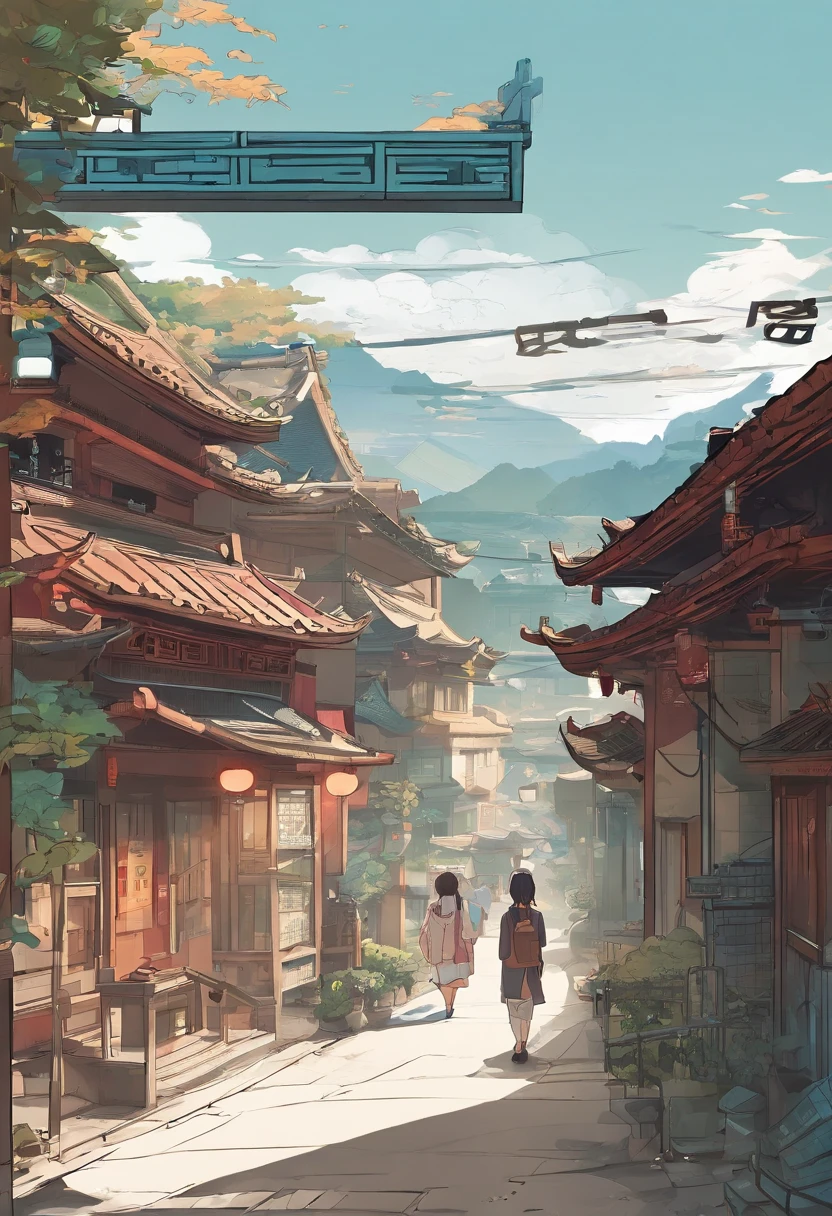 (((Comic storyboard))),comic strip,Two-dimensional picture,Manhwa Style,Makoto Shinkai animation style,Makoto Shinkai animation film art style,Ultra-wide angle of view,China-style,a town with beautiful scenery,Faraway view,Vivid and bright colors,super-fine,ultra - detailed,high qulity,8K ,oc rendered,dynamic viewing angle,Hyper Real,Ultra photo realsisim