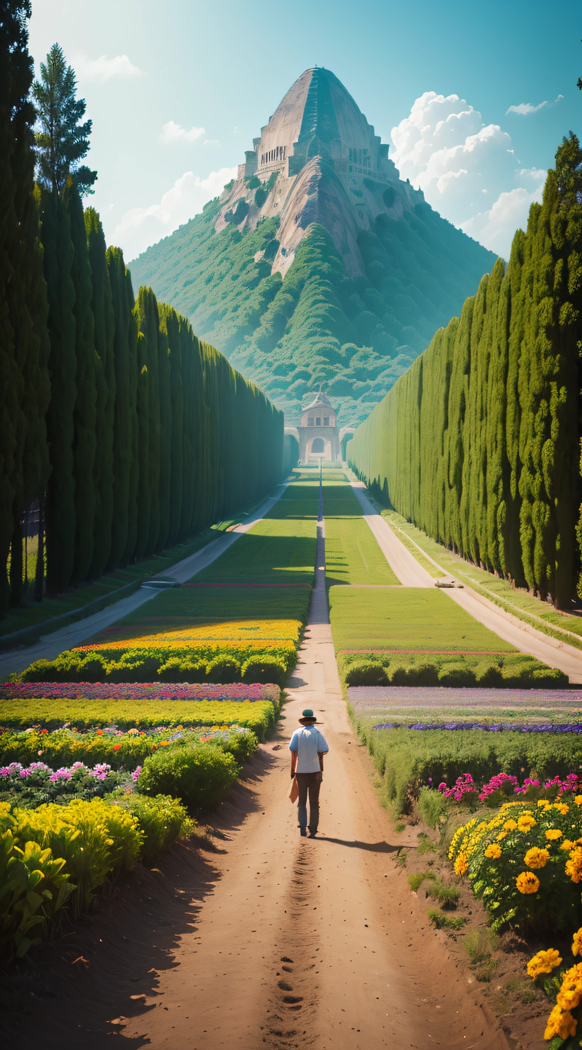(extremadamente detallado, obra maestra, La mejor calidad, foto antigua, principios de siglo, VHS Aesthetics) Salto mutante. Vegetables from another dimension. Epic flowers far away, organic trees with meat. Luz noche.