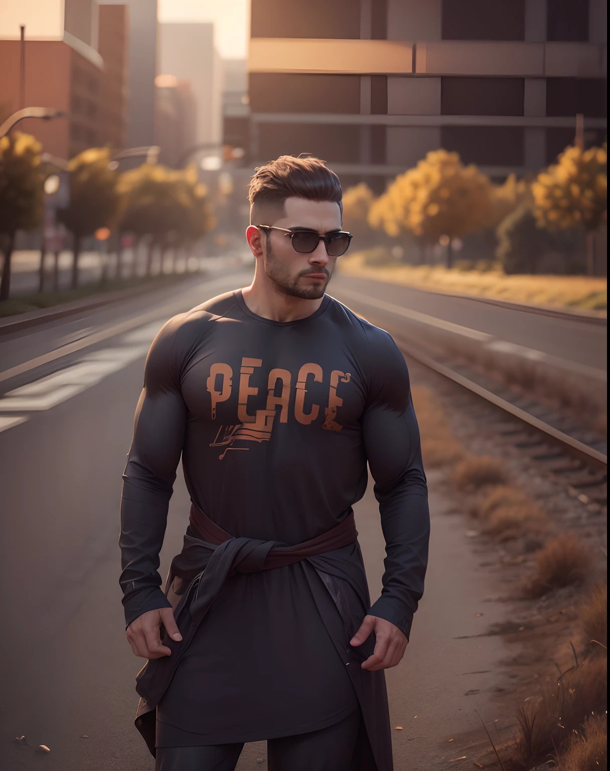 Muscular body and increase image quality with realistic hair