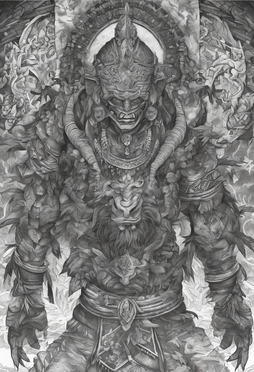 drawix1 in love with a surreal world, strange beasts in the background <lora:drawix1-sd1.5:1>