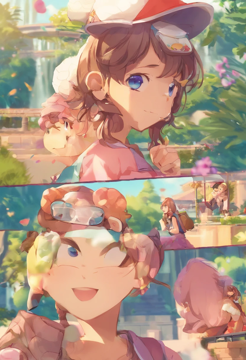(((Comic storyboard))),comic strip,Two-dimensional picture,Manhwa Style,Makoto Shinkai animation style,Makoto Shinkai animation film art style,Ultra-wide angle of view,China-style,a town with beautiful scenery,Faraway view,Vivid and bright colors,super-fine,ultra - detailed,high qulity,8K ,oc rendered,dynamic viewing angle,Hyper Real,Ultra photo realsisim