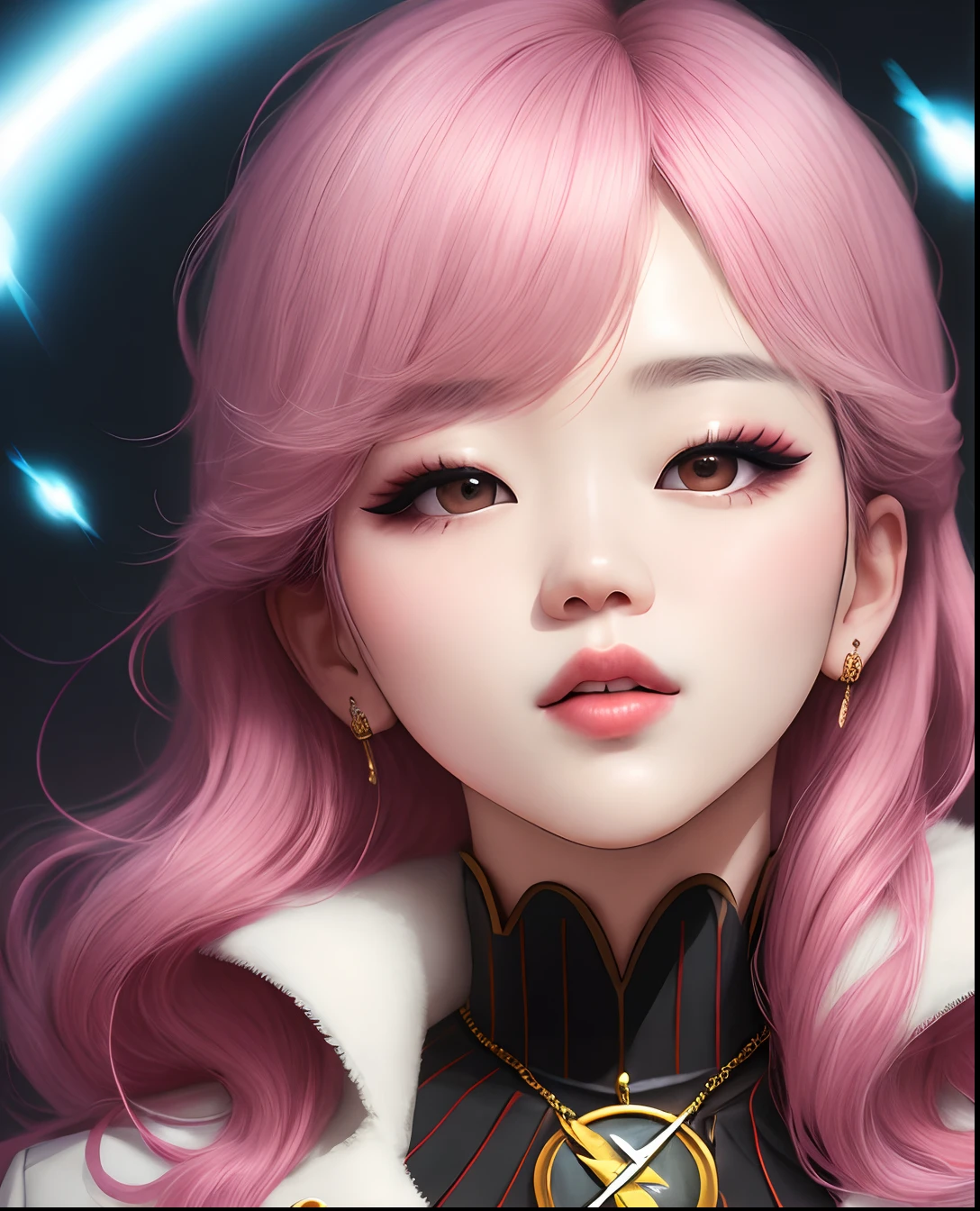 Jimin, loiro, flashy lips