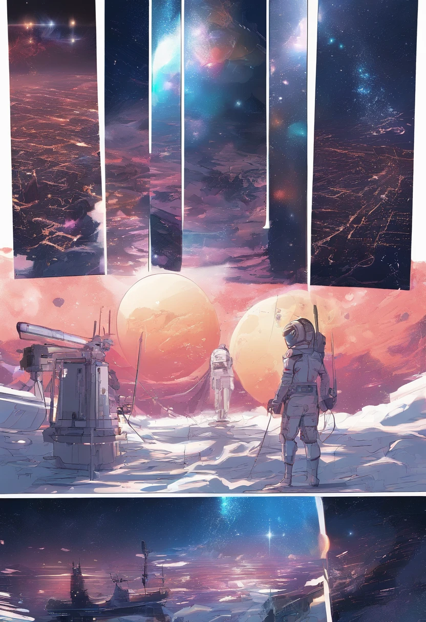 (((Comic storyboard))),comic strip,Two-dimensional picture,Manhwa Style,Makoto Shinkai animation style,Makoto Shinkai animation film art style,Ultra-wide angle of view,China-style,a town with beautiful scenery,Faraway view,Vivid and bright colors,super-fine,ultra - detailed,high qulity,8K ,oc rendered,dynamic viewing angle,Hyper Real,Ultra photo realsisim