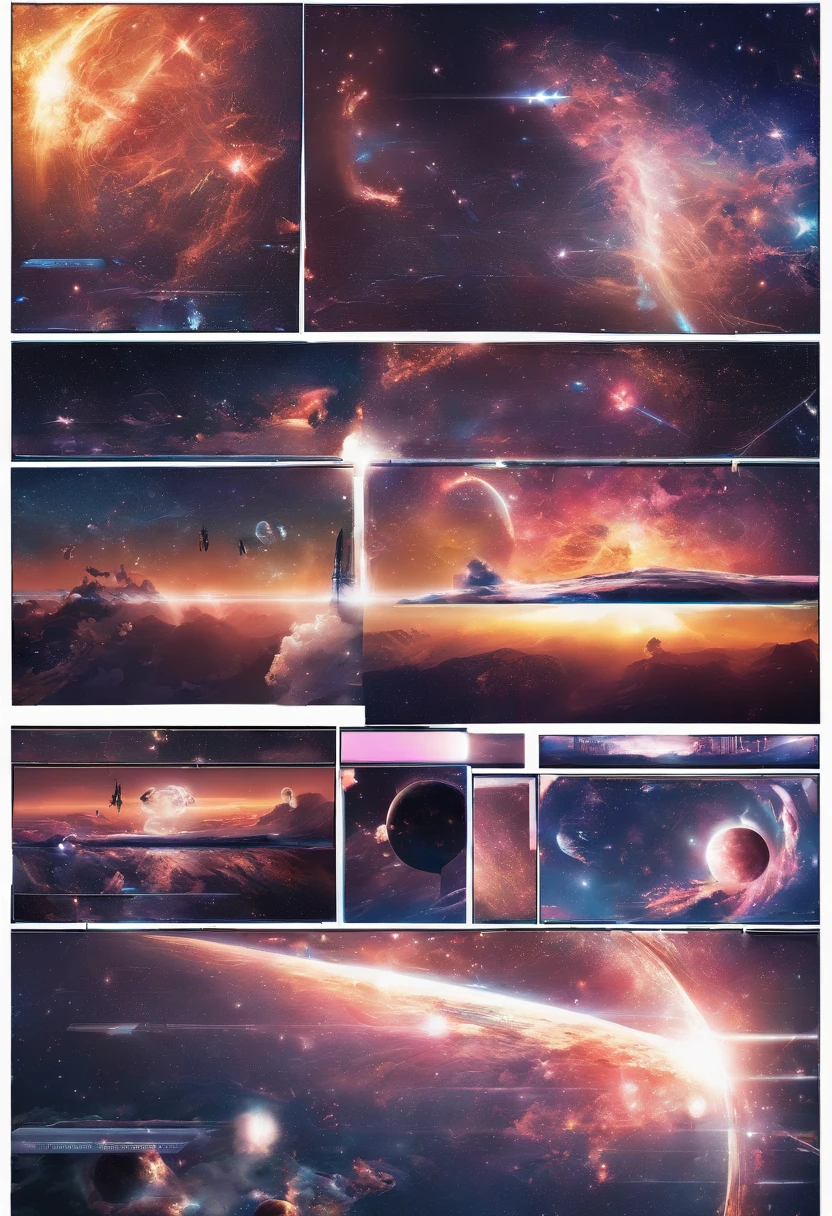 (((Comic storyboard))),comic strip,Two-dimensional picture,Manhwa Style,Makoto Shinkai animation style,Makoto Shinkai animation film art style,Ultra-wide angle of view,China-style,a town with beautiful scenery,Faraway view,Vivid and bright colors,super-fine,ultra - detailed,high qulity,8K ,oc rendered,dynamic viewing angle,Hyper Real,Ultra photo realsisim