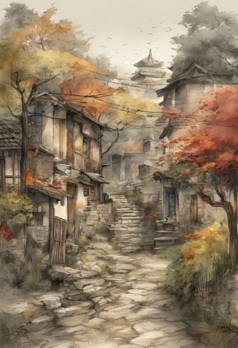 (((Comic storyboard))),comic strip,Two-dimensional picture,Manhwa Style,Makoto Shinkai animation style,Makoto Shinkai animation film art style,Ultra-wide angle of view,China-style,a town with beautiful scenery,Faraway view,Vivid and bright colors,super-fine,ultra - detailed,high qulity,8K ,oc rendered,dynamic viewing angle,Hyper Real,Ultra photo realsisim
