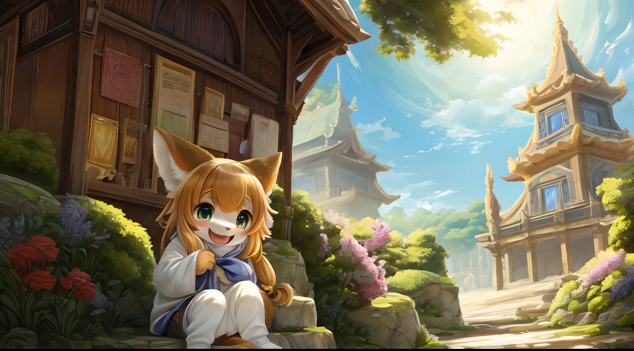 super high resolution, detailed background, World Heritage Site, 6+boys, 6+girls, Happy, joyful, absurdres(Photos of solo travelers)(kemono, furry anthro),
