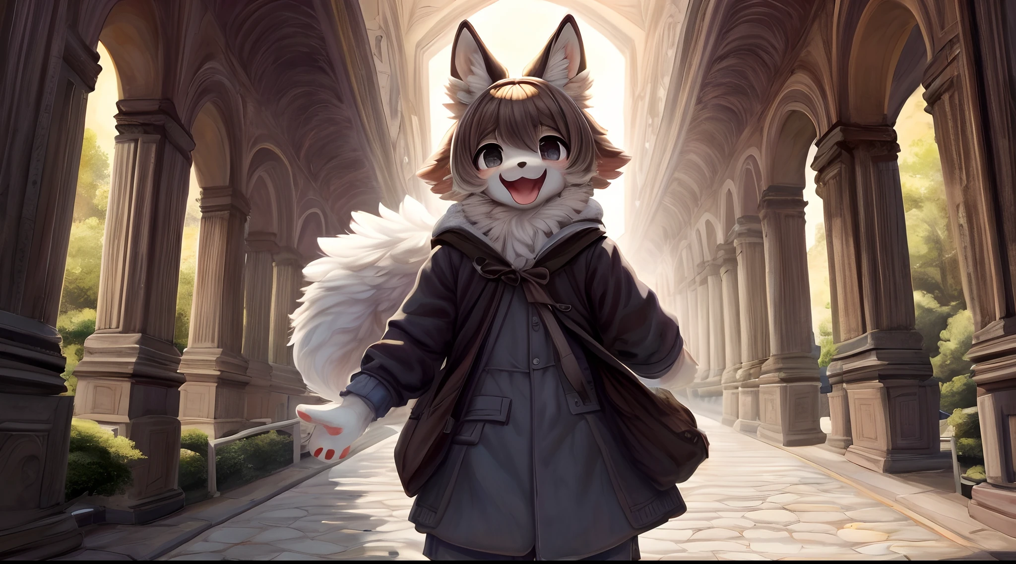 super high resolution, detailed background, World Heritage Site, 6+boys, 6+girls, Happy, joyful, absurdres(Photos of solo travelers)(kemono, furry anthro),