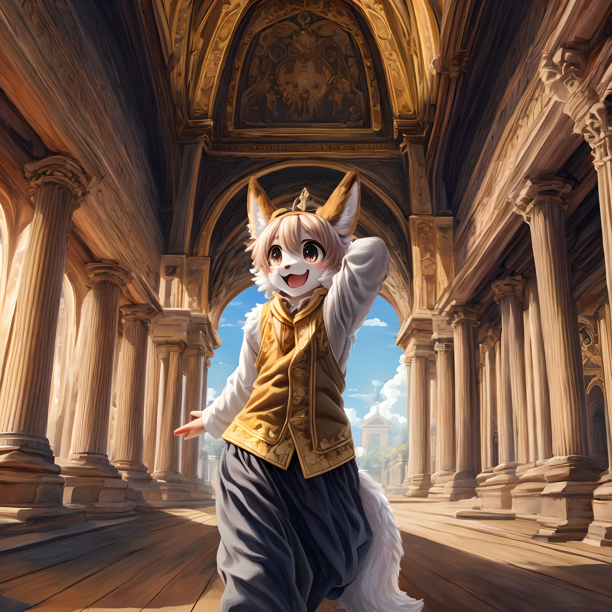 super high resolution, detailed background, World Heritage Site, 6+boys, 6+girls, Happy, joyful, absurdres(Photos of solo travelers)(kemono, furry anthro),