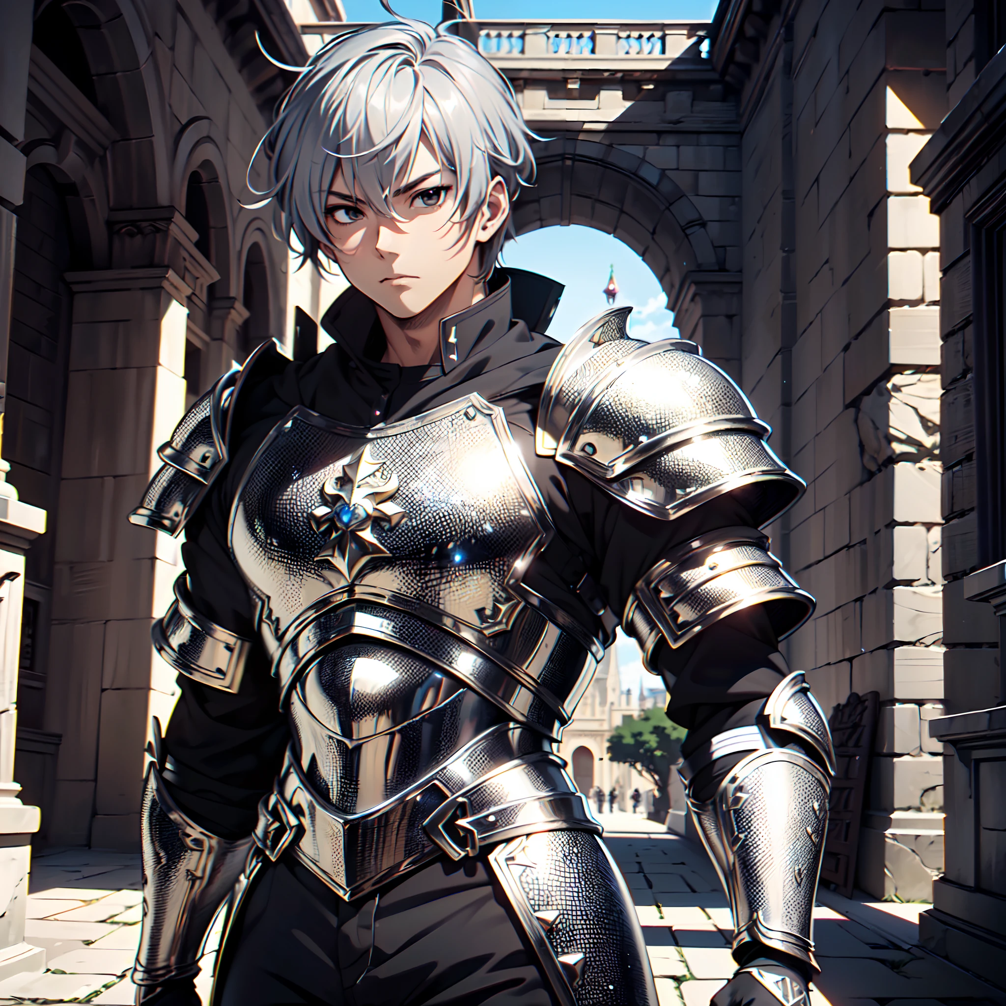 128K Ultra High Definition,
128K Ultra High Quality,
128K Ultra High Resolution,
Best Definition,
Best Quality,
Best Resolution,
Perfectly Detailed,
Perfectly Designed,
Extremely Detailed,
Extremely Designed,
Hyper Detailed,
Hyper Definition,
Hyper Quality,
Hyper Resolution,
Masterpiece,
(((Anime))),
Body Shot,
(((Boy))),
Handsome,
Muscular Body,
(((Black Short Hair))),
(((Black Eyes))),
(((Hyper Detailed & Perfectly Designed Silver Armor Plates))),
(((Hyper Detailed & Perfectly Designed Baron Armor))),
(((Inside Of Medieval Royal Palace Background Scenery))),