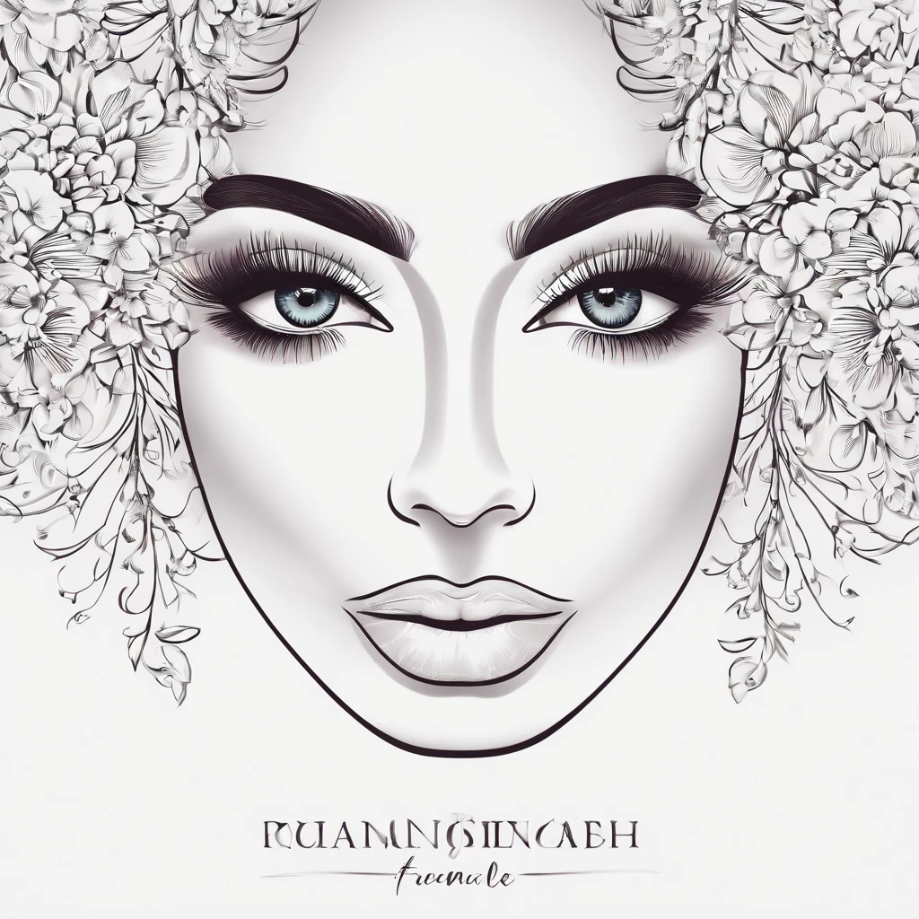 Logo for a line of women's cosmetics for facial skin care