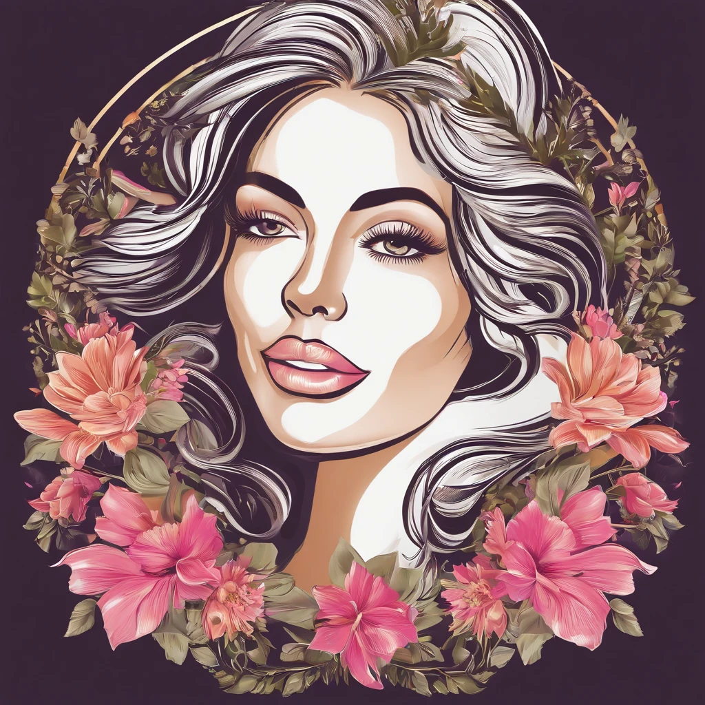 Logo for a line of women's cosmetics for facial skin care