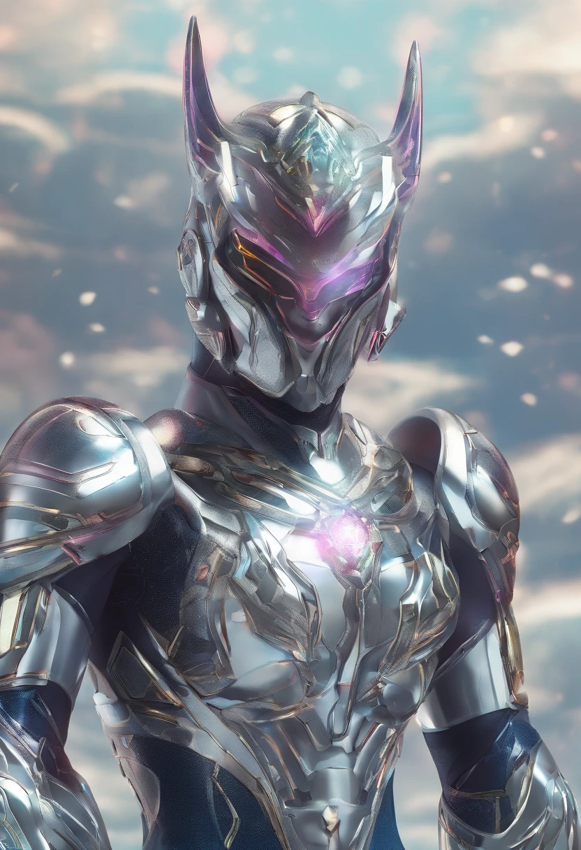 A warrior wearing Pegasus' silver delicate armor, Burst out with amazing power, At the same time, Shoot forward the Pegasids meteor cluster at the speed of light，The scene is impressive, male, handsome man, diamond face, muscle body, full body