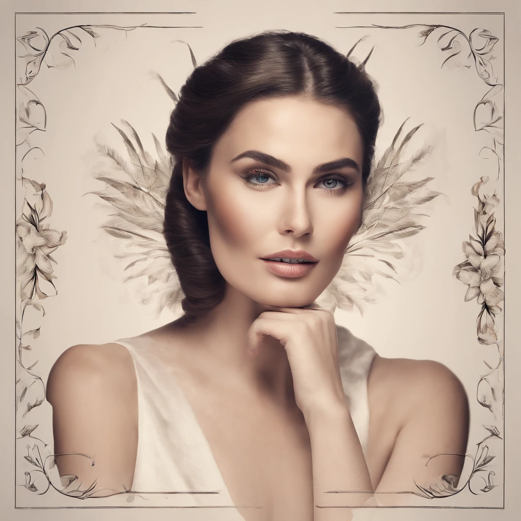 Logo for a line of women's cosmetics for facial skin care