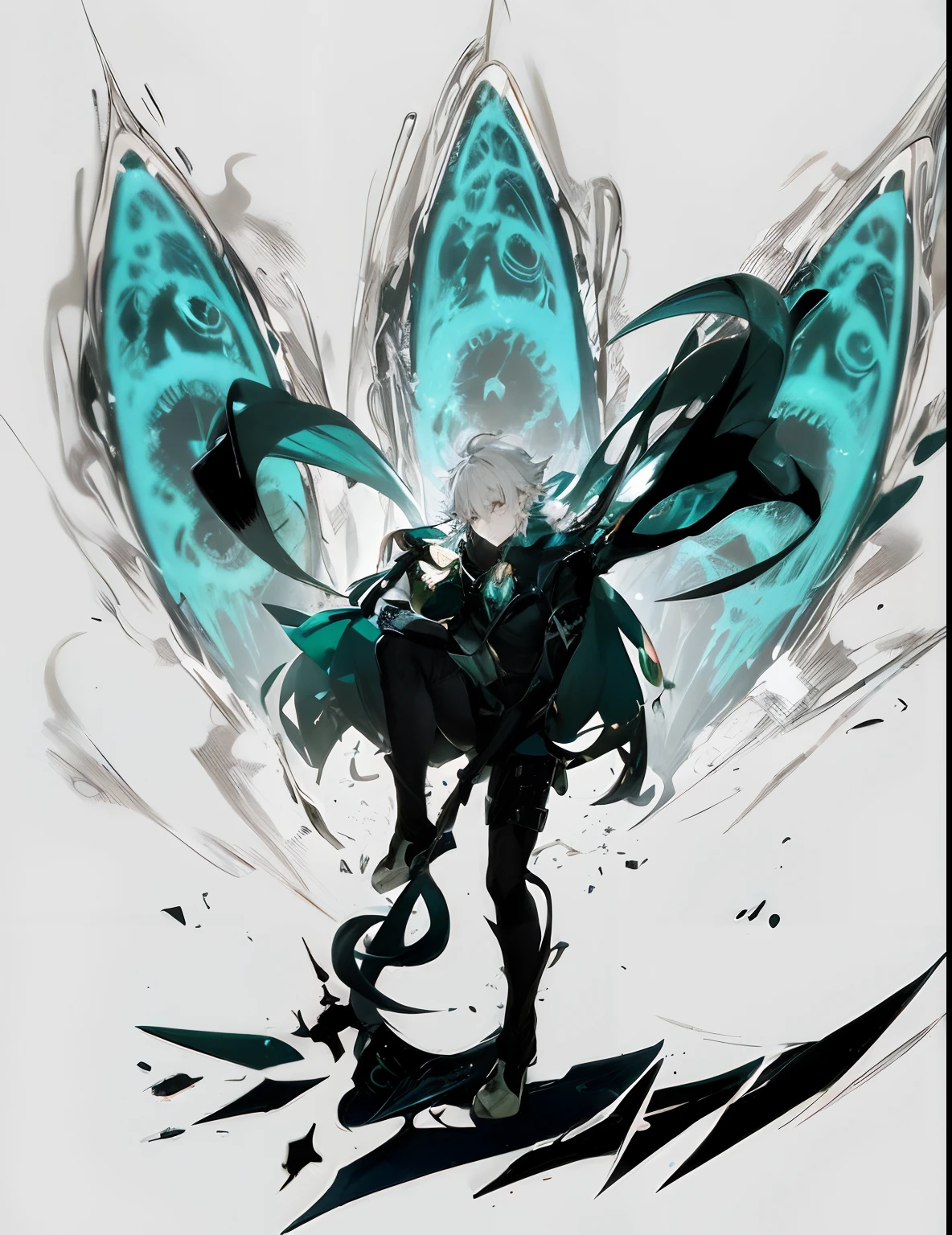 um desenho de uma pessoa com cabelos brancos e olhos azuis, arte chave do anime, Nagito Komaeda, de arknights, Pin no anime, Melhor Design de Personagens de Anime, cara de anime alto com olhos azuis, arte abstrata de anime, Epic anime style, Gatilho Estilo de Arte de Anime, Anime Wallaper, Keqing de Genshin Impact, Arte Oficial, Anime Terra do Lustroso, lindo ,barnet, barnet, hd ,imagem linda, fluid image