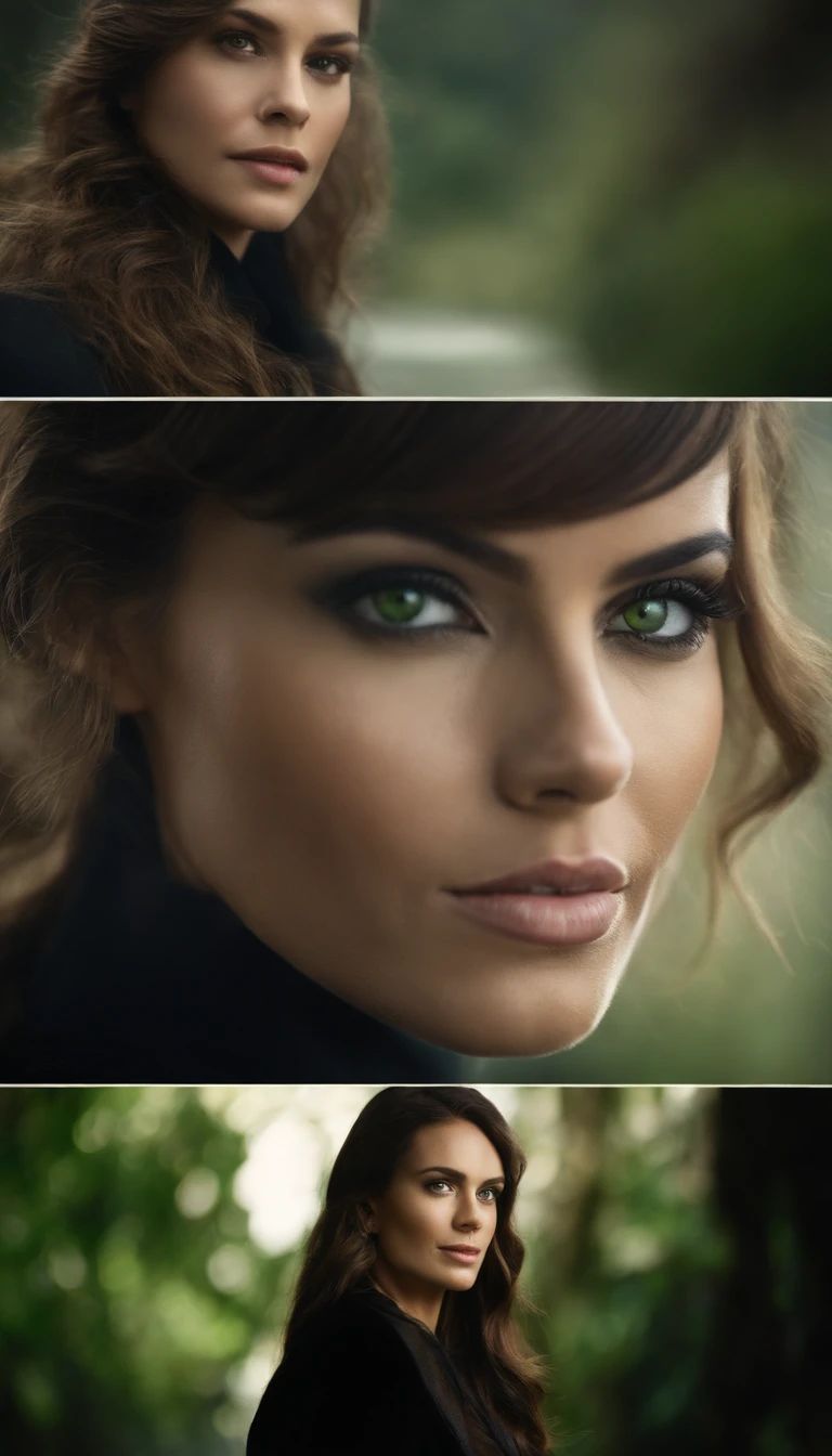 Nome: Lucy
Idade: 25 years
Appearance:
Cabelo preto, long and smooth
Green eyes
Fair skin
Average height
Slim body
