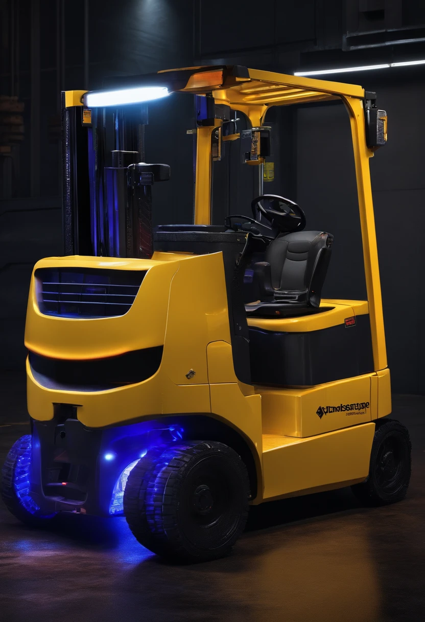 Cyberpunk forklift
