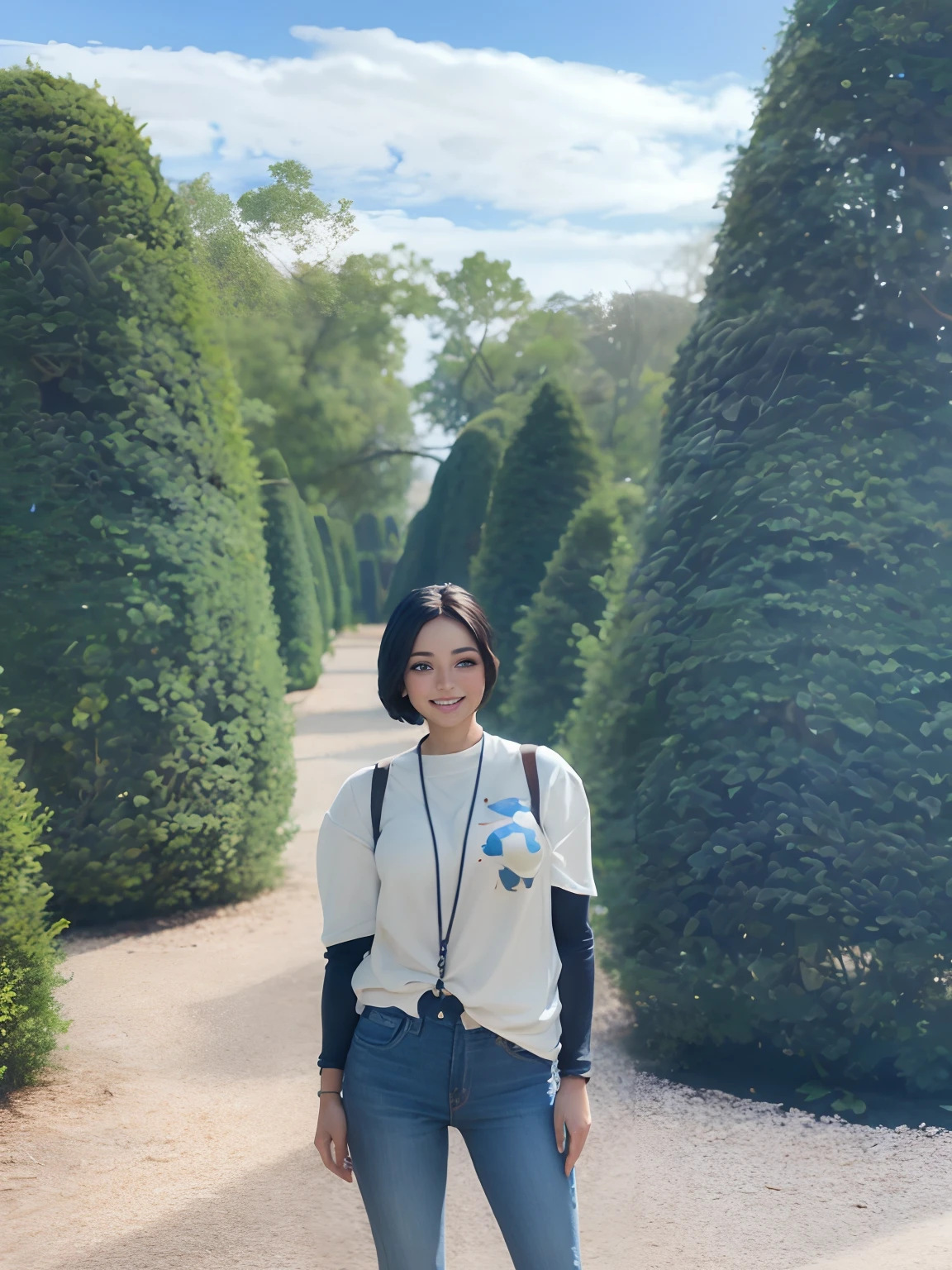 a super beautiful girl, disney animated character, sweet smile, half body close up, soft focus,