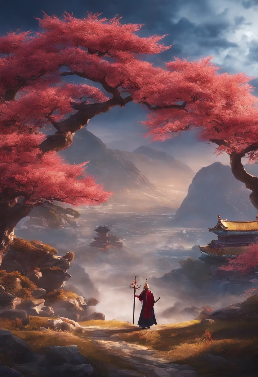 "Genshin Majin，Aesthetic style，Exquisite and realistic picture，Mysterious storyline，dreamlike scenes，Stunning character performances，Engaging plot，A magnificent view of the world。"