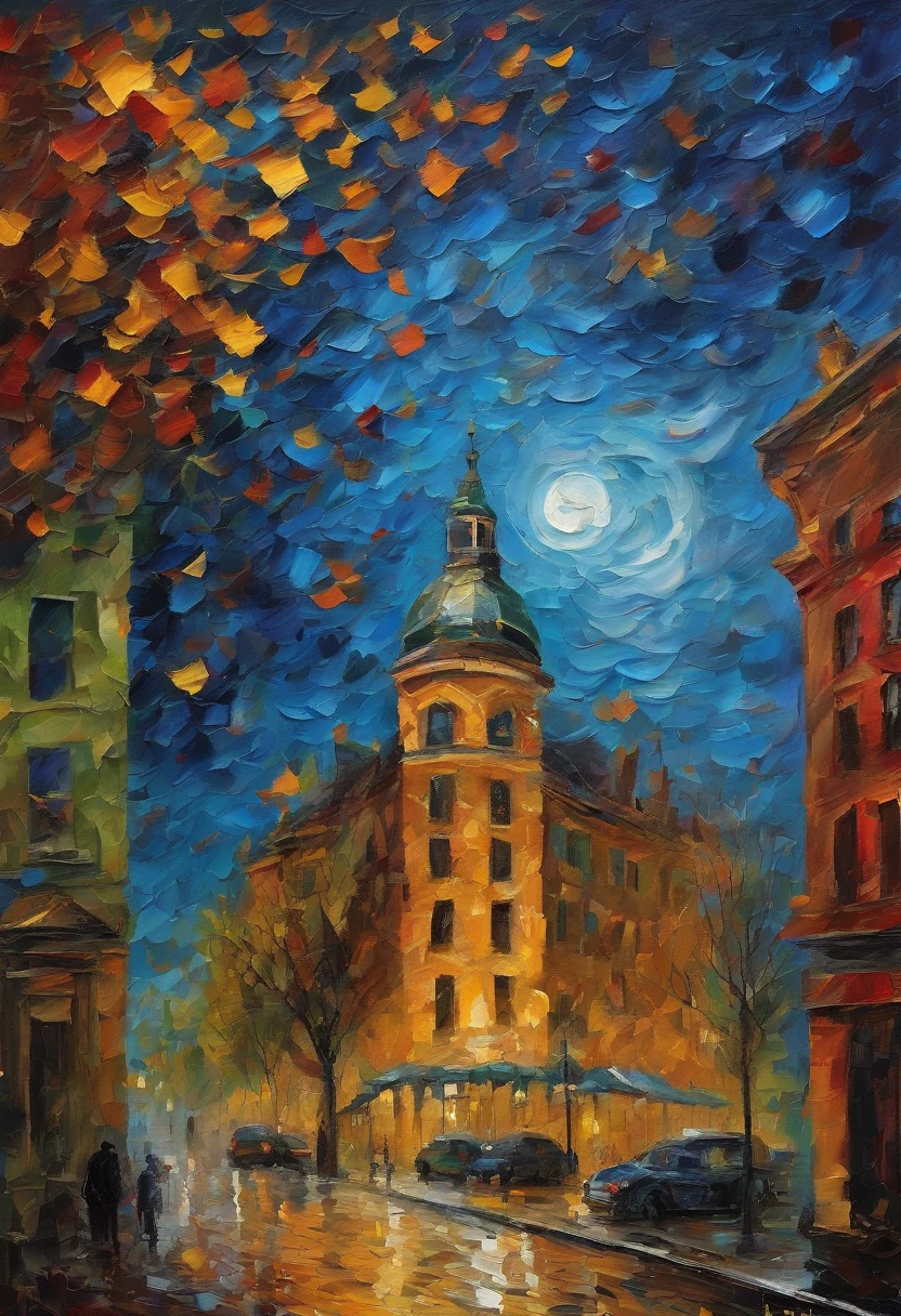 (best quality,4k,8k,highres,masterpiece:1.2),ultra-detailed,(realistic,photorealistic,photo-realistic:1.37),Van Gogh,Genesis,broken Rockefeller building,complex intricate details,perplexing,melancholic,twisted perspective,illustration,oil painting,dramatic lighting, vibrant colors,expressive brushstrokes,vivid landscapes,emotional portraits,colorful skies,impasto technique,star-filled night skies,swirling patterns,human figures immersed in nature,moonlit scenes,dreamlike atmosphere.