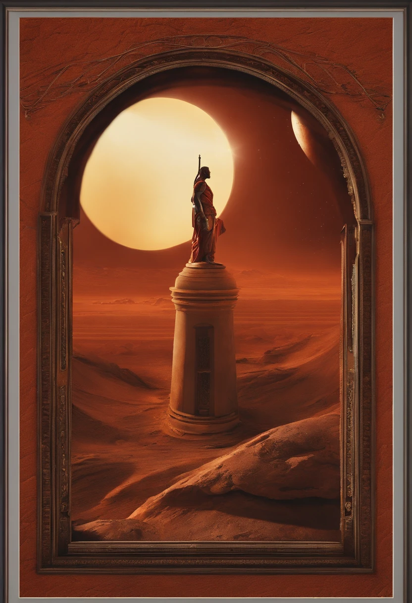 Mars, the God of War is exiting the House numbered "2"