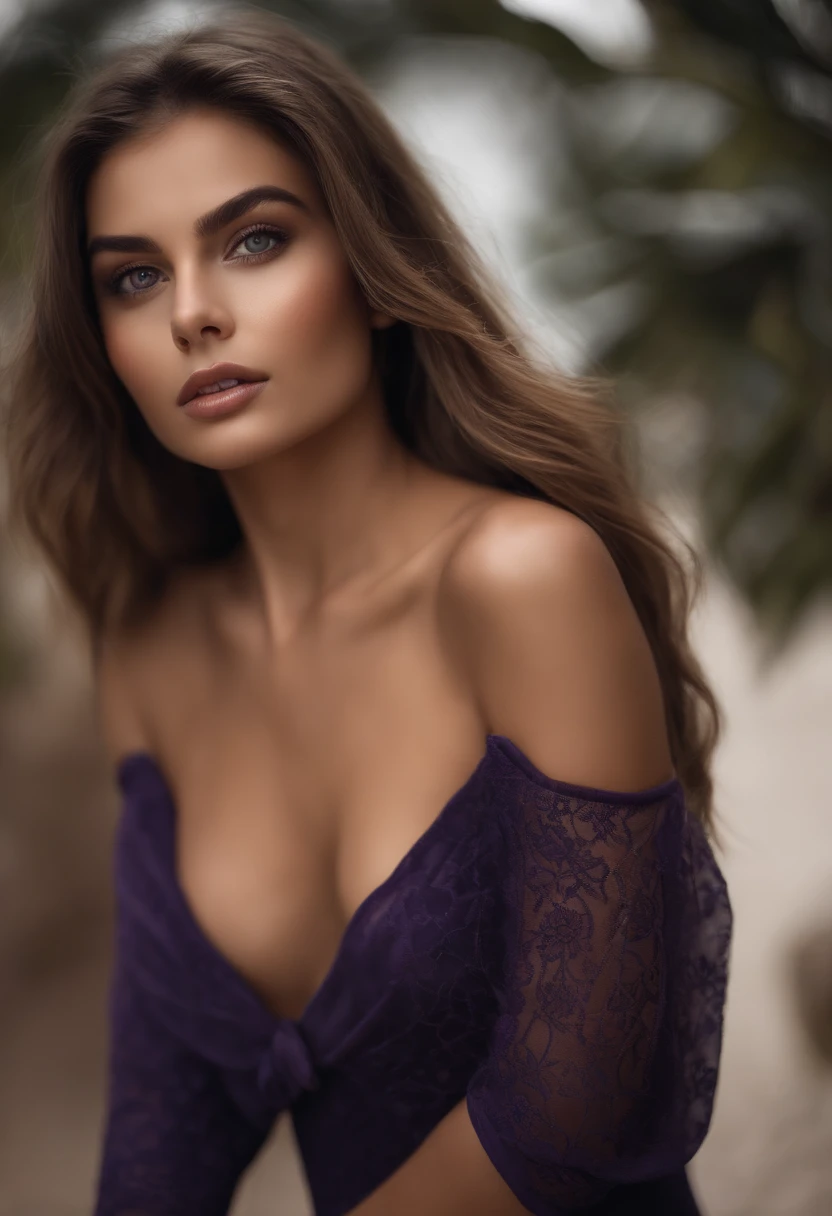 Arafed woman completely , fille sexy aux yeux bruns, ultra realist, Meticulously detailed, Portrait Sophie Mudd, cheveux bruns et grands yeux, selfie of a young woman, Dubai Eyes, Violet Myers, sans maquillage, maquillage naturel, Visage avec Artgram, Maquillage subtil, Superbe photo du corps entier , dans la chambre, Medium to large bust, sans habits