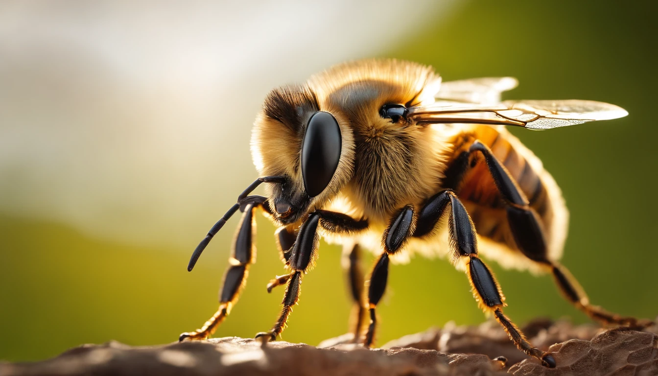 Masterpiece, High definition, High detail, Masterpiece, Best quality, Highest quality, Ultra detailed, High resolution, Ultra highly detailed, robotic, futuristic, honey bee, six legs, electronic, robotic futuristic, side view, in flight, view from side, alien technology, technological drone, Broken Glass effect, no background, stunning, something that even doesn't exist, mythical being, energy, molecular, textures, iridescent and luminescent scales, breathtaking beauty, pure perfection, divine presence, unforgettable, impressive, breathtaking beauty, Volumetric light, auras, rays, vivid colors reflects