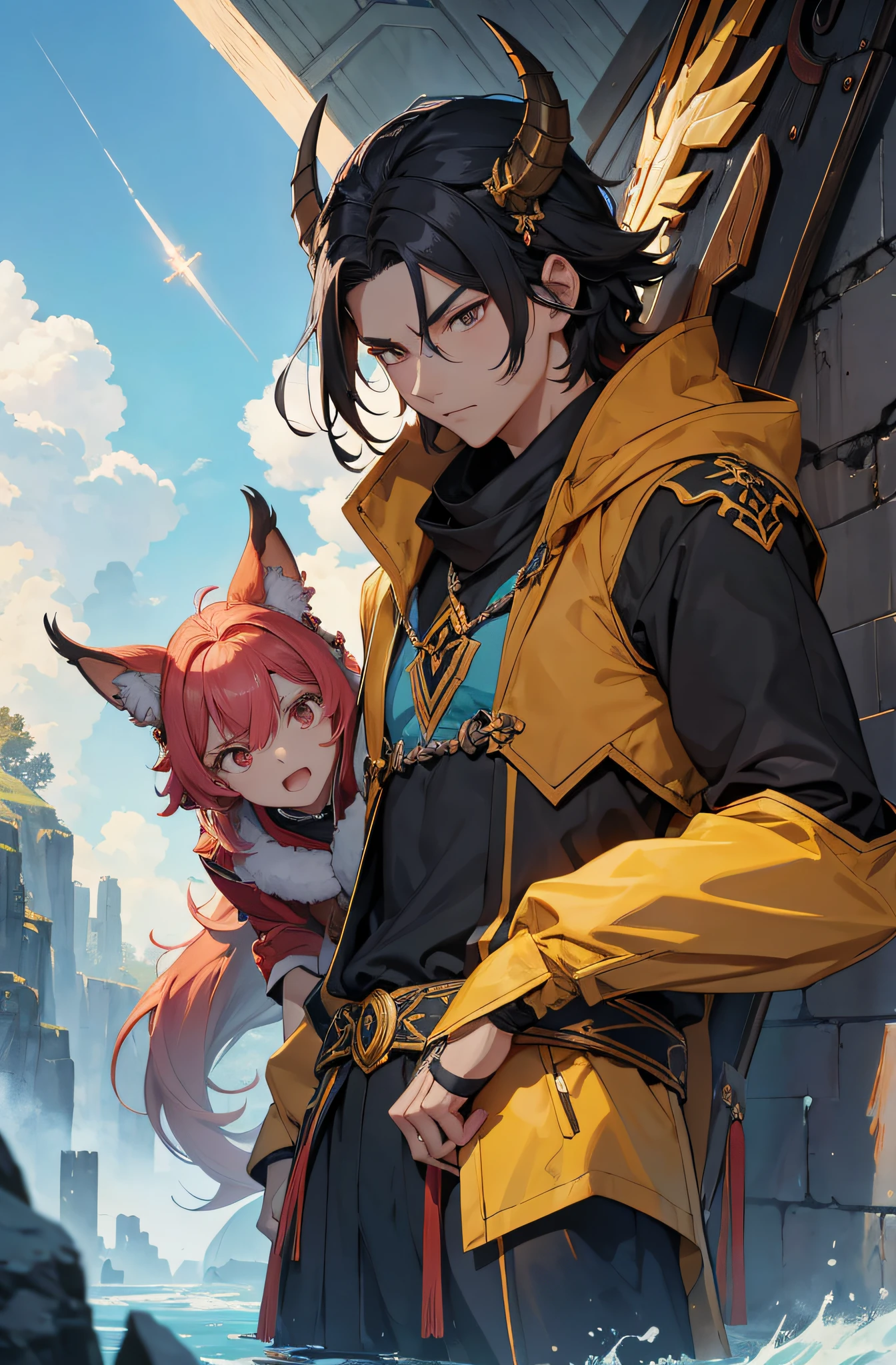 Qiong Xiong und andere stehen beiseite, Look serious, in der Hoffnung, dass Li Gu den Vorschlag der Divine Beast Alliance in Betracht ziehen wird. Sie wirken etwas hilflos, da sie sich sehr wohl bewusst sind, that there is still a significant gap between them and the eight main powers, , 32 Tsd., best quality, Meisterwerk, super detailliert, Hohe Detailgenauigkeit,