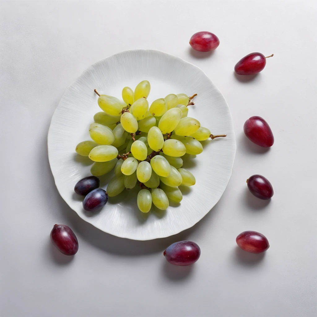 8K, Raw photo, Best Quality, masutepiece,Realistic, Photorealsitic,Clear focus, ,Professional Lighting,Front lighting,BRAEK,White background,grape