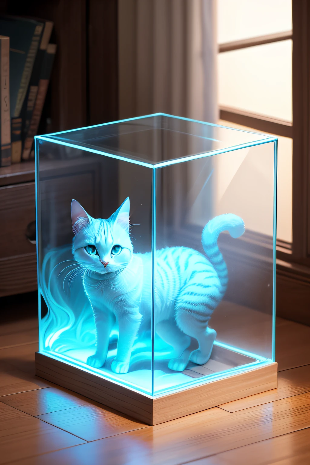 If Schrödinger's cat was in a glass box and we could see if he was alive or a ghost