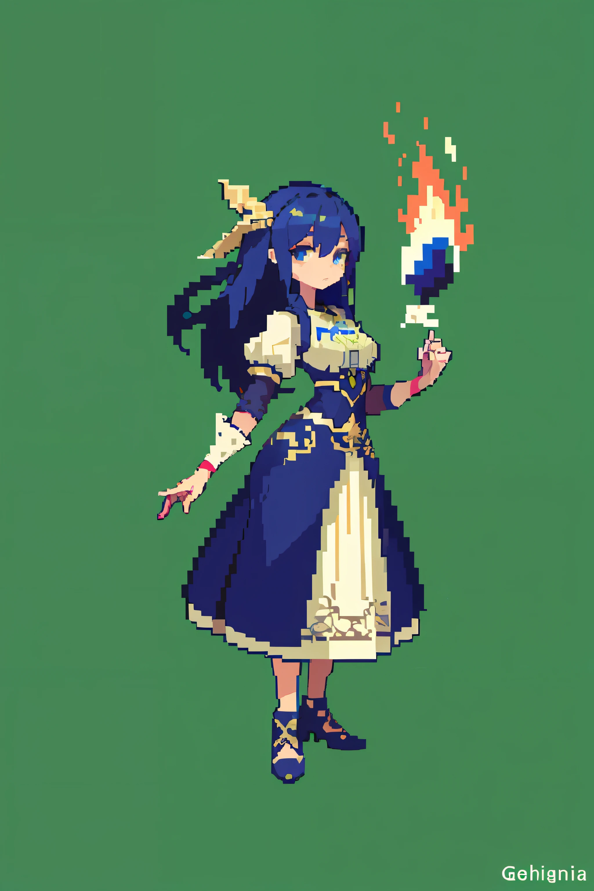 (masterpiece, top quality, best quality), pixel,pixel art,1girl,full body