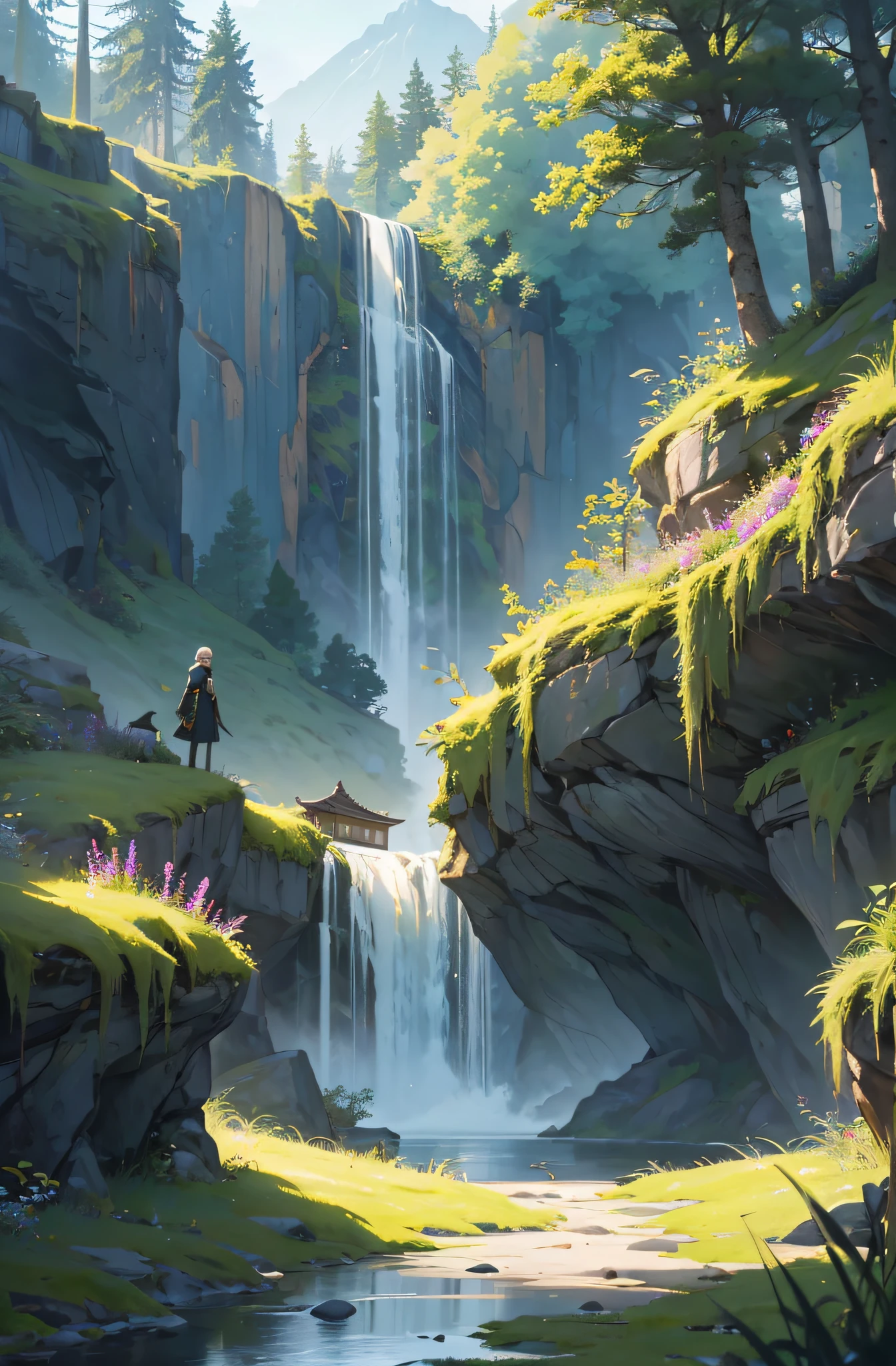 ((best quality, Meisterwerk: 1.2)), CG, 8K, Komplizierte Details, Filmische Perspektive, (No one around), (Alter chinesischer Garten), #ConceptArt #Conceptual Artist #Bildende Kunst #artofvisuals #beautifulart #unwirklich #magisch #mystisch #Fantasyart #FantasyWelt #ruhig #Jenseitigen #Ambiente #Great location #Landschaftskunst #Wallpape, ((Sanfte und elegante Farben)), ((Exquisit gearbeitete Komposition))