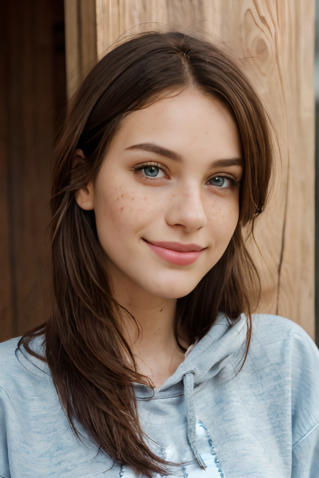  brunette, freckles, high detail, high quality
