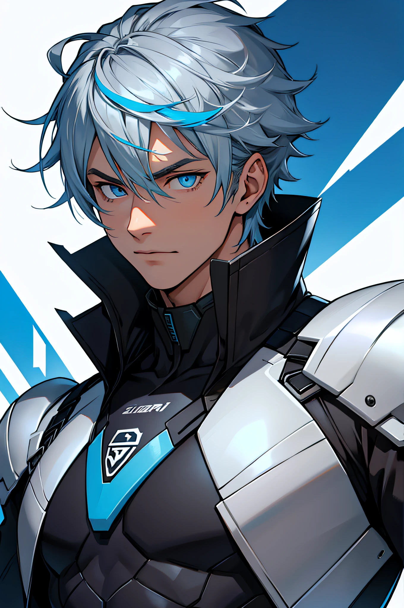 (a highres,ultra - detailliert),1Male persons,ALS ERWACHSENER,stattlich,ein breitschultriger,blue-colored eyes,Schwarzes Haar,eisig,Zauberei