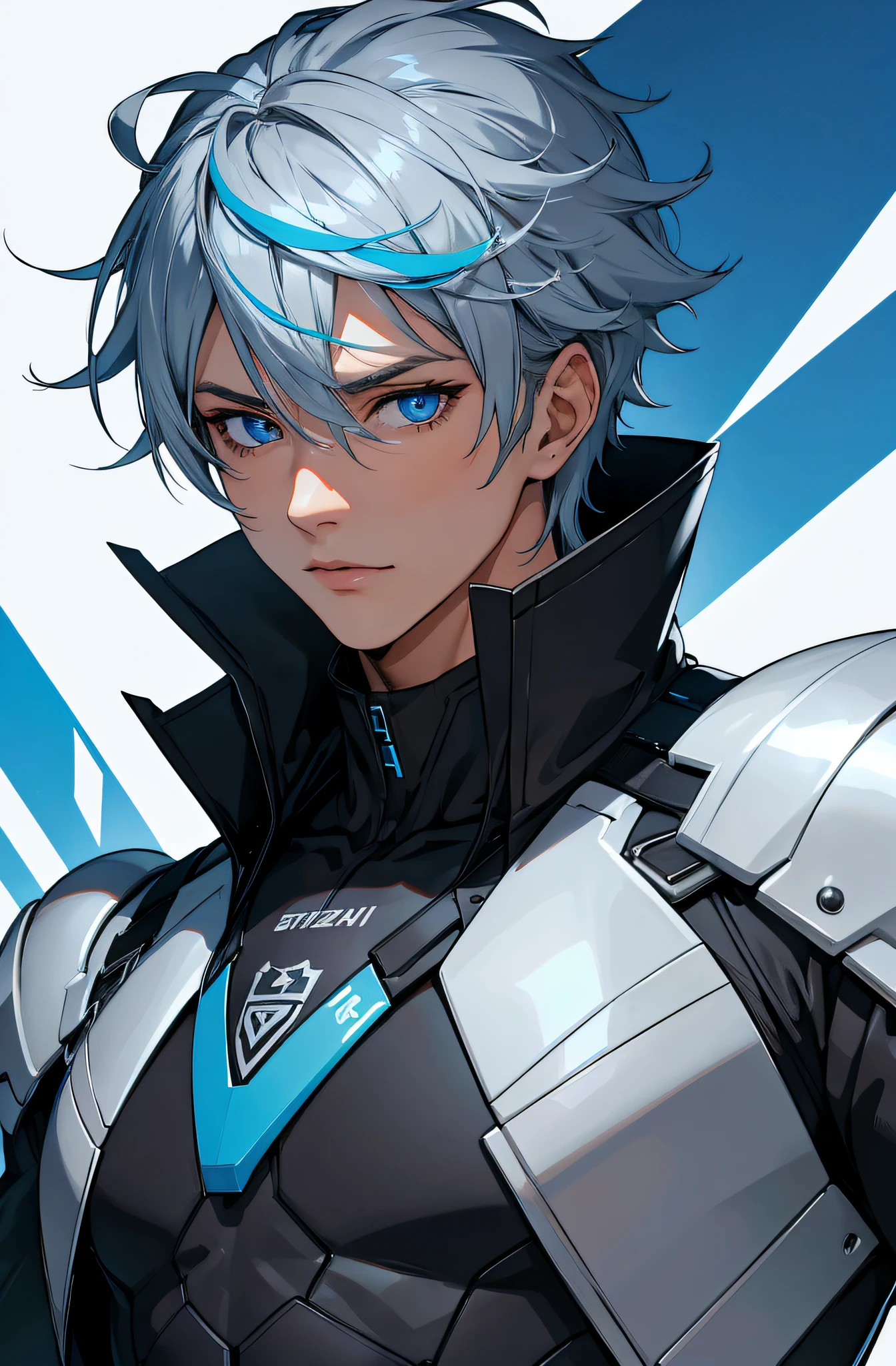 (a highres,ultra - detailliert),1Male persons,ALS ERWACHSENER,stattlich,ein breitschultriger,blue-colored eyes,Schwarzes Haar,eisig,Zauberei