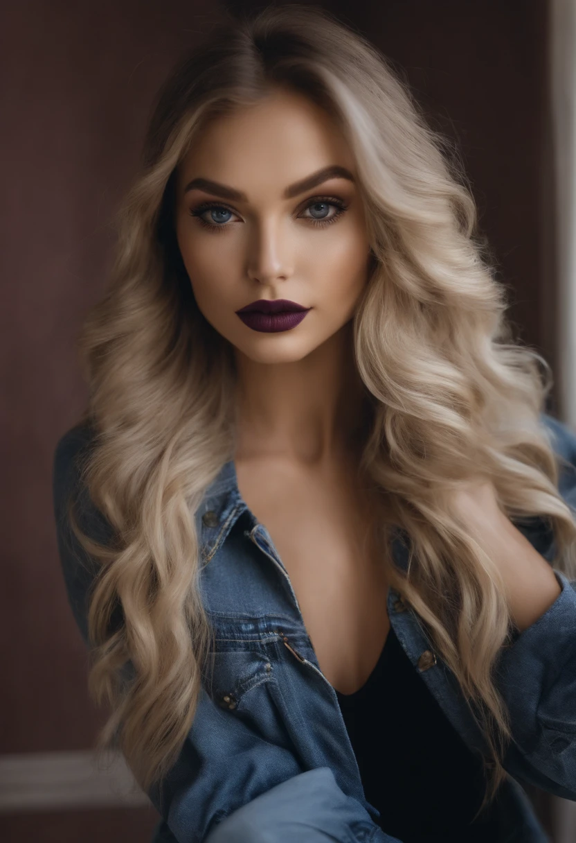 femme  sexy aux yeux bleus, Portrait Sophie Mudd, Portrait de Corinna Kopf, cheveux blonds et grands yeux, selfie of a young woman, Les yeux dans le club Violet Myers, ohne Maquillage, maquillage naturel, Look directly into the camera, Visage avec Artgram, dezentes Maquillage, Superbe photo du corps entier,  Fission,  30 ans environs, style urbain