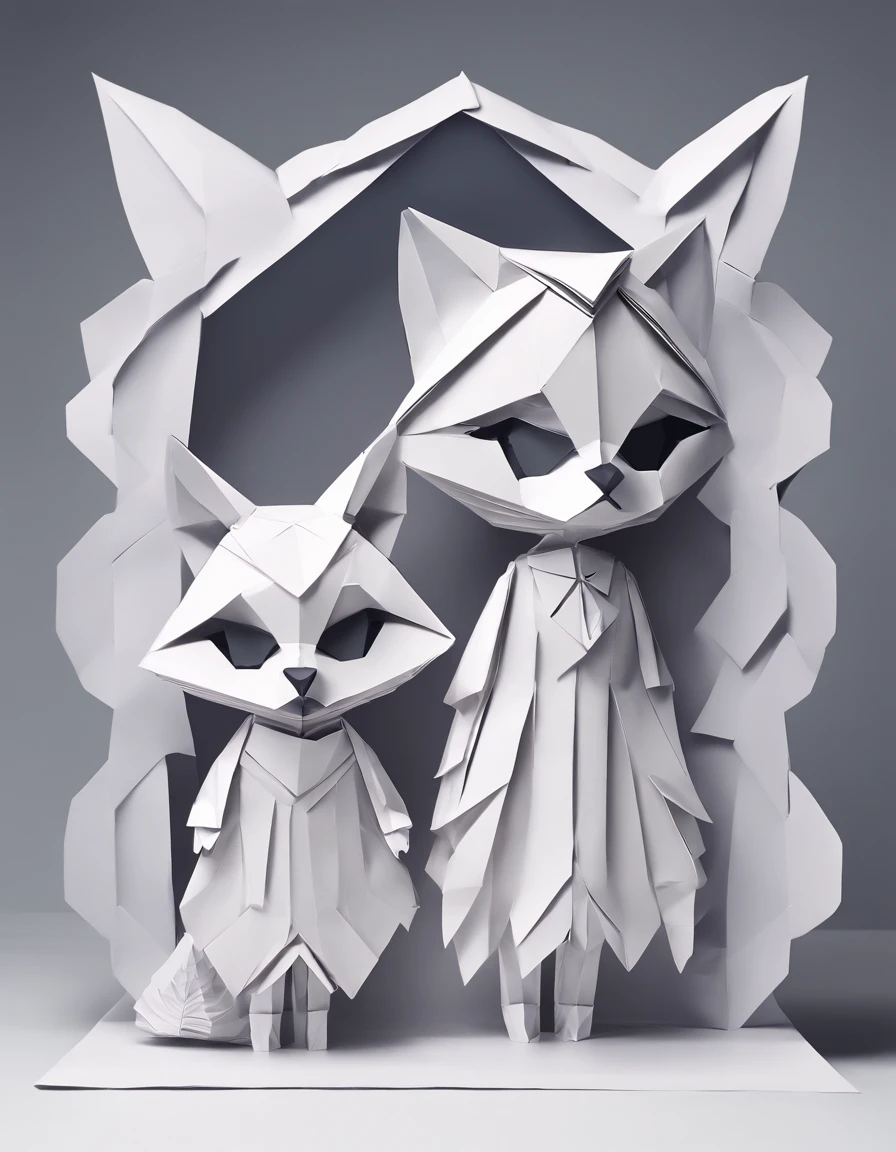 Girl and boy, creep raccoon,    (highres, best quality:1.2), radiance, soft contours,