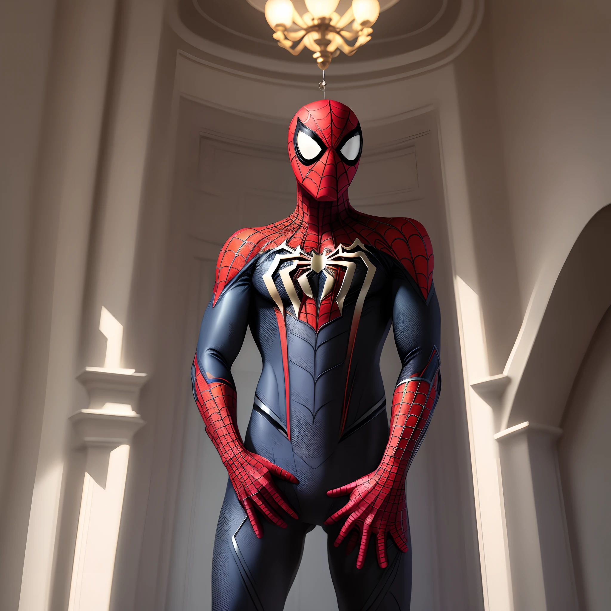New design of chandelier icon suit, multiverso, spiderman