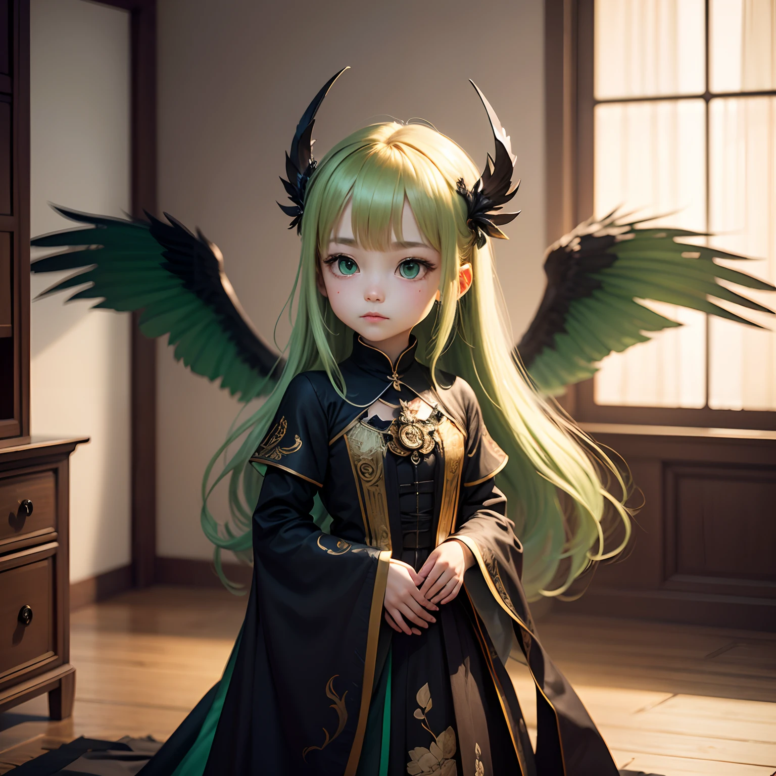 Blonde straight hair slytherin girl brown eyes and winged eyeliner