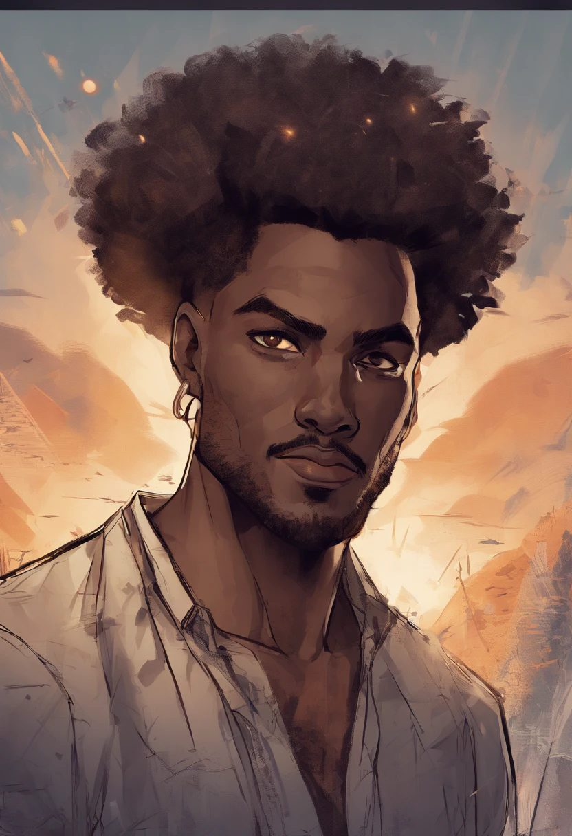 Pretty handsome Afro-latino, detailed face, best quality, high quality, smiling, slicked back hair, undercut fade, skin pores, textured skin, analog, film grain, detailed eyes, perfect mouth, 8k, uhd, 8k uhd, closed mouth, casual clothes, goatee, dark skin, dark skinned Latino