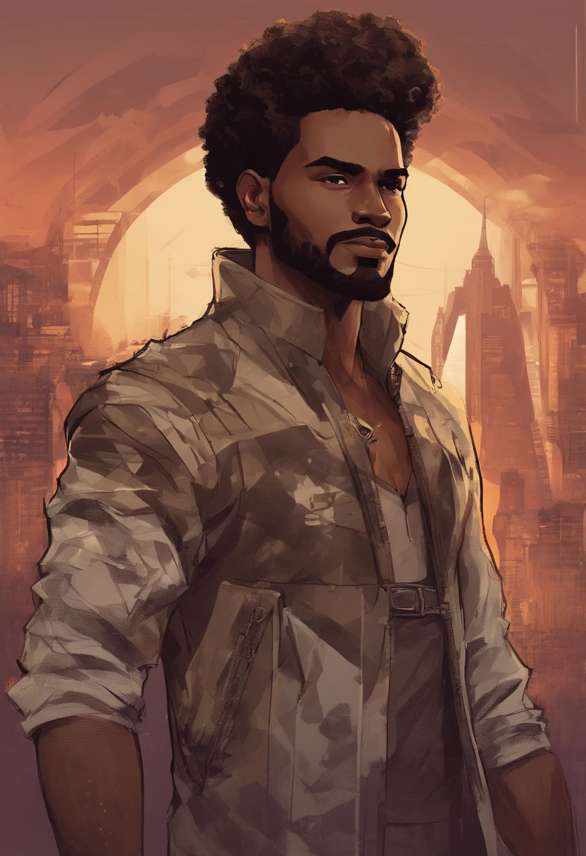 Pretty handsome Afro-latino, detailed face, best quality, high quality, smiling, slicked back hair, undercut fade, skin pores, textured skin, analog, film grain, detailed eyes, perfect mouth, 8k, uhd, 8k uhd, closed mouth, casual clothes, goatee, dark skin, dark skinned Latino