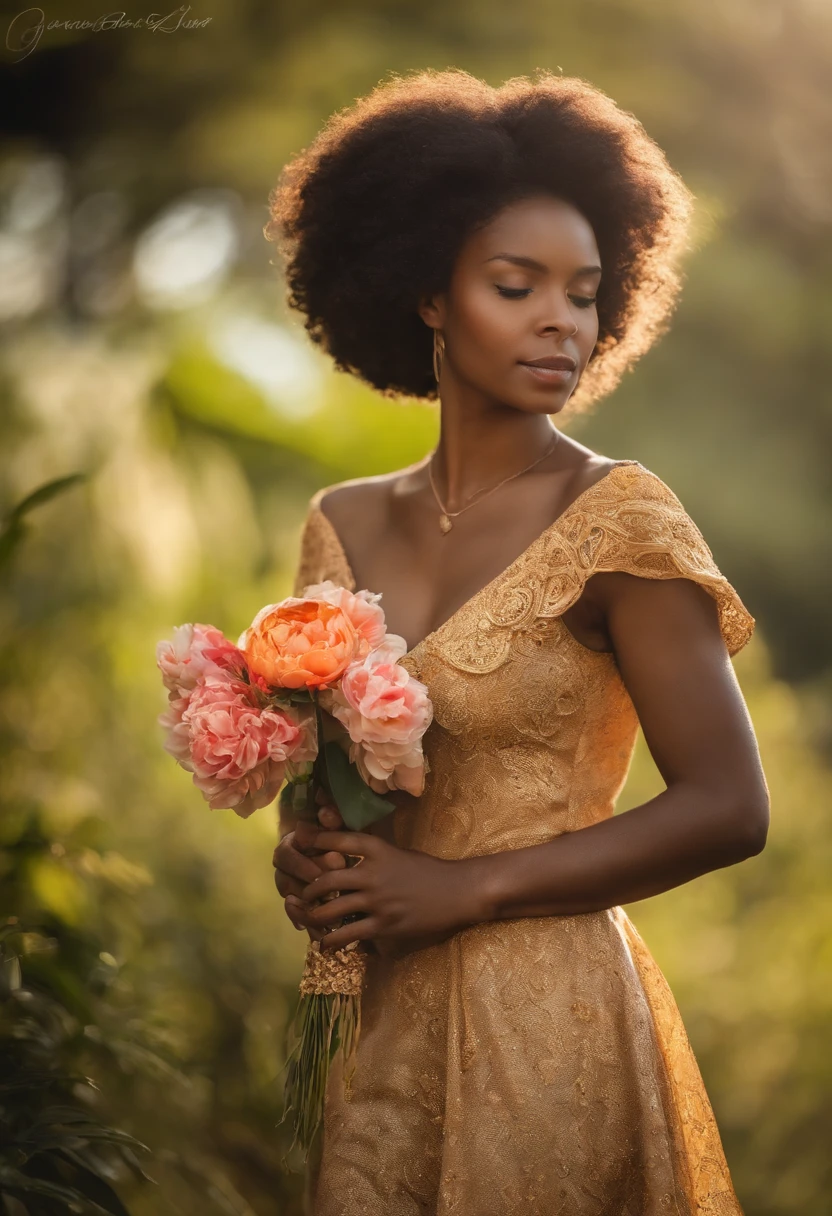 black girl in valentin day