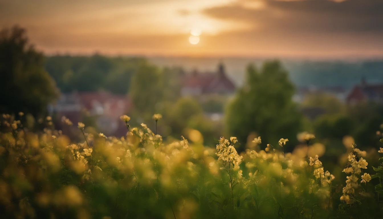 springtime morning,A ray of hope,Looking to the future