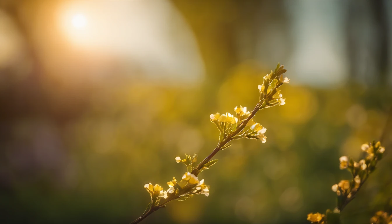springtime morning,A ray of hope,Looking to the future