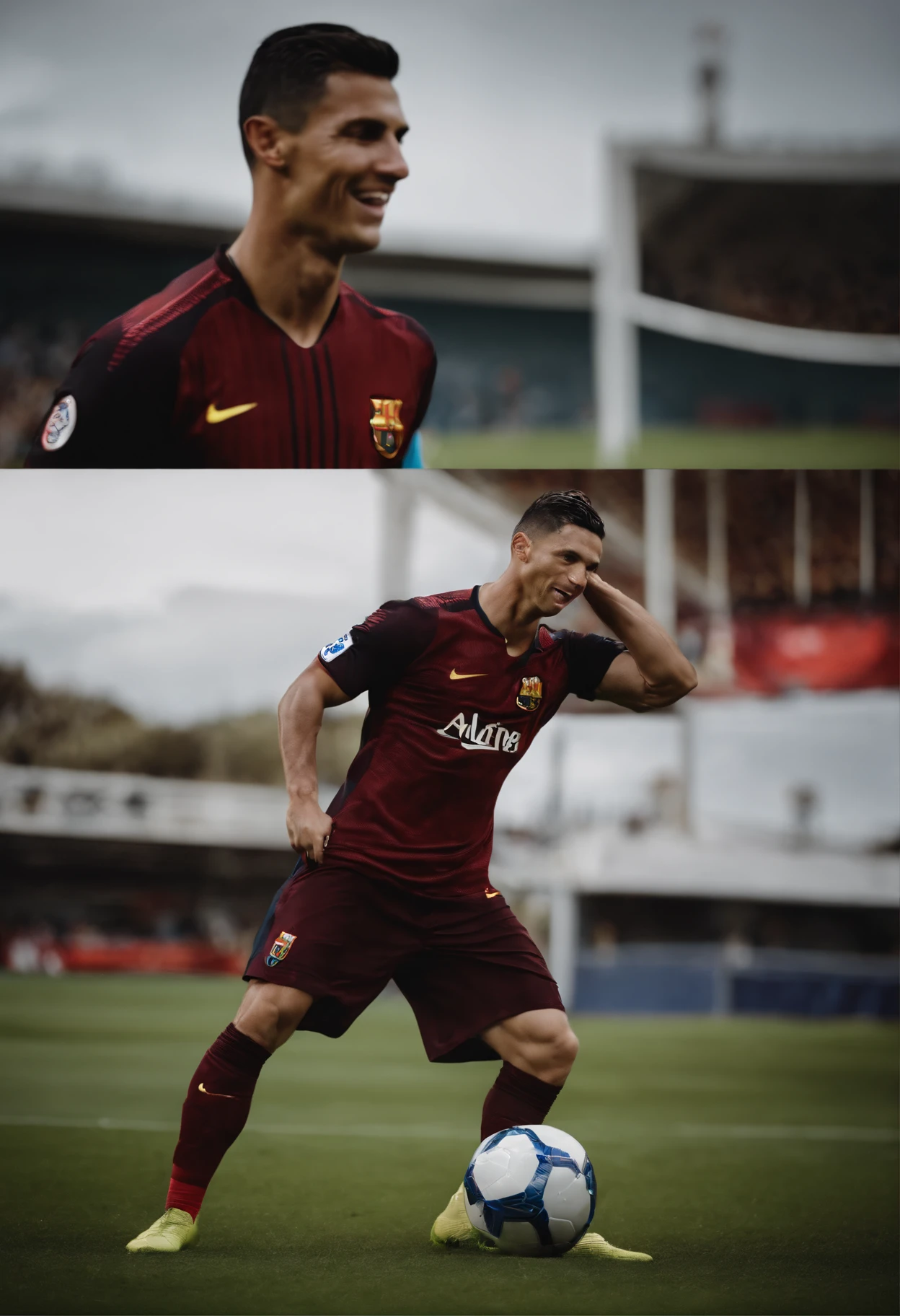 Hello everyone I hope you are well my name is Cristiano Ronaldo and this is my story. I am considered by some as the best player in the world but I myself know that the best player in history is probably Lionel Messi the goat