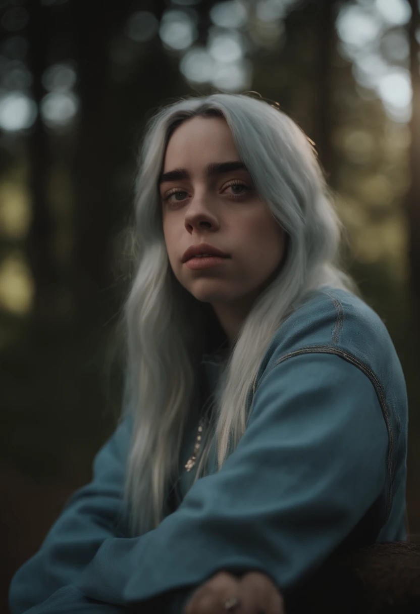 retrato de billie eilish na academia