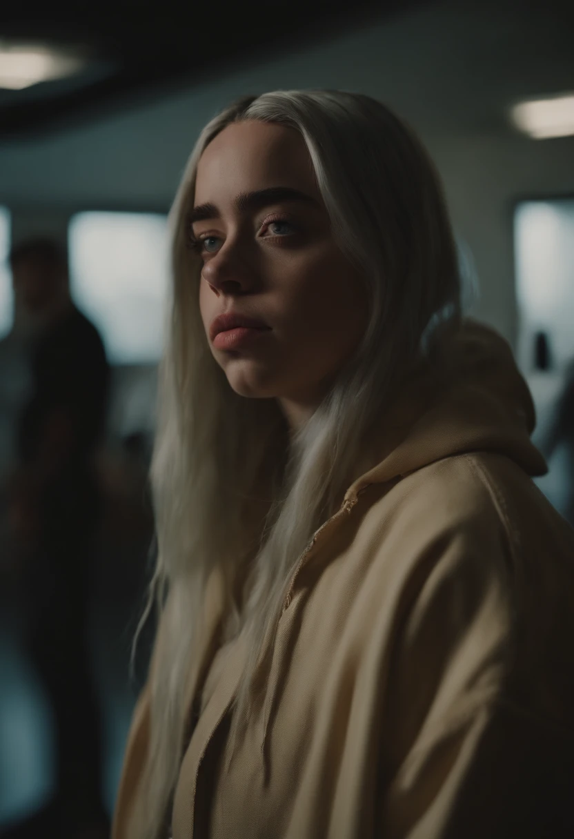 retrato de billie eilish na academia