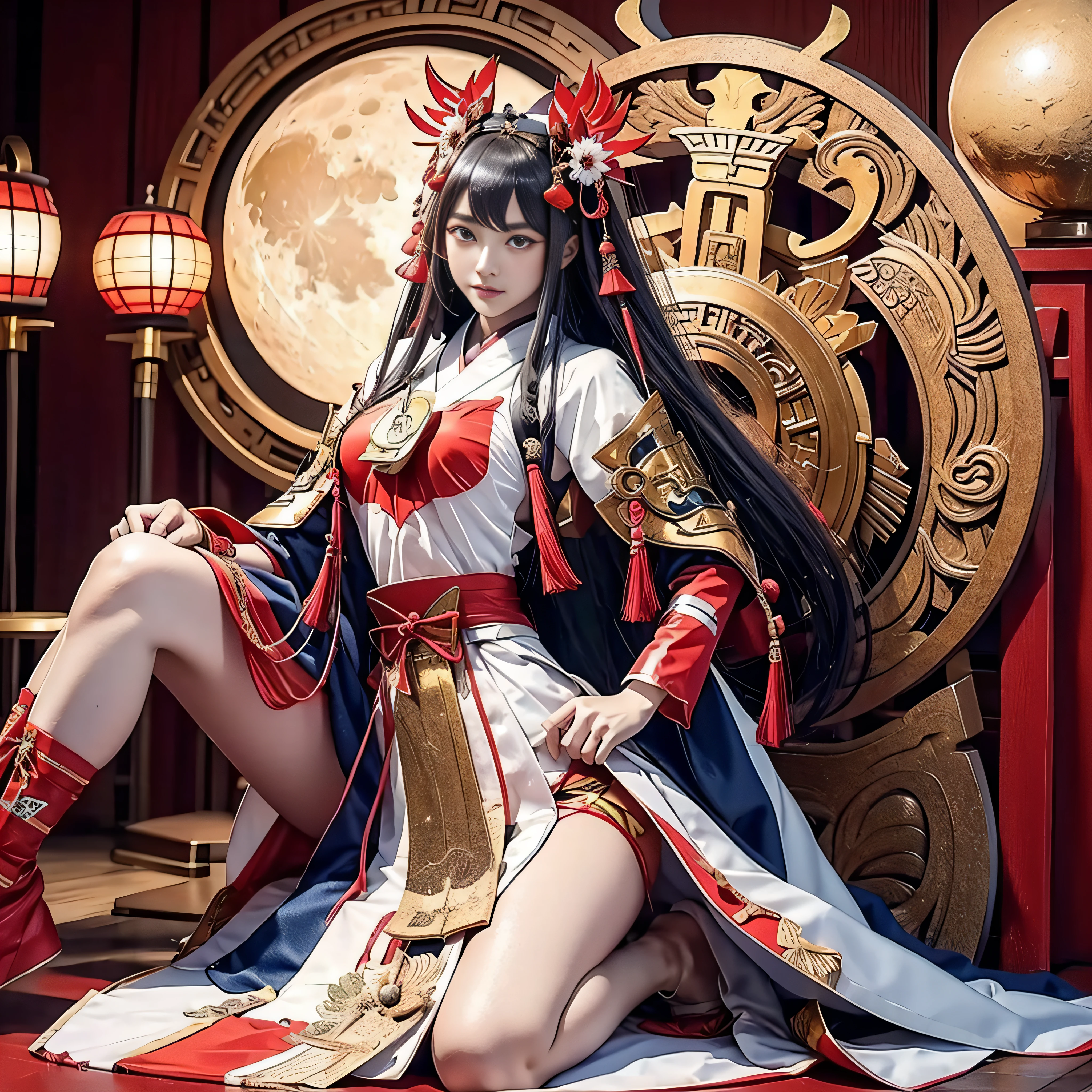 masutepiece, Best Quality,Unity 8k壁纸, ultra-detailliert, Beautiful and aesthetic, Beautiful, Official art, Amaterasu Priestess, SanDisk, Solar Flare Spell, Blessing of the Sun Goddess, divine intervention,Colossal tits、full body Esbian、Amaterasu , Incarnation of the Sun, Supreme God of Japan, The god of ancient Japan and the deification of the sun. Ancestors of the Emperor of the Japan, Shinto deity of Japan, Amaterasu Colorful、highestdetailed Tsukiyomi Dojin, Tsukiyo Mizun, Moon incarnation, Supreme God of Japan, The god of ancient Japan and the deification of the moon. Ancestors of the Emperor of the Japan, Shinto deity of Japan, Amaterasu's sister, The background is the Japan shrine sisters, The background is a shrine of Japan Colossal tits plump udder