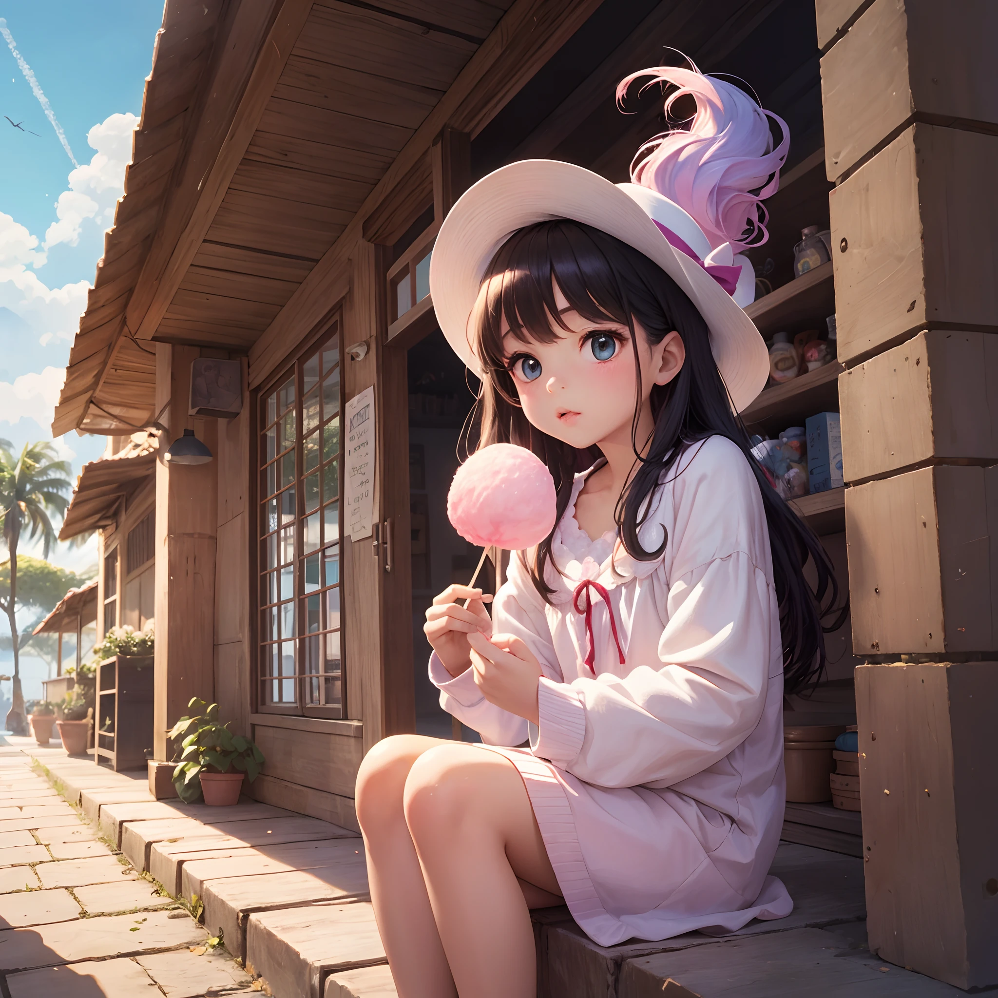 And so, the tale of the magical cotton candy in Doçurândia spread around the world, enchanting children of all ages and reminding everyone that the magic of childhood is always present, just believe and dream. --auto --s2