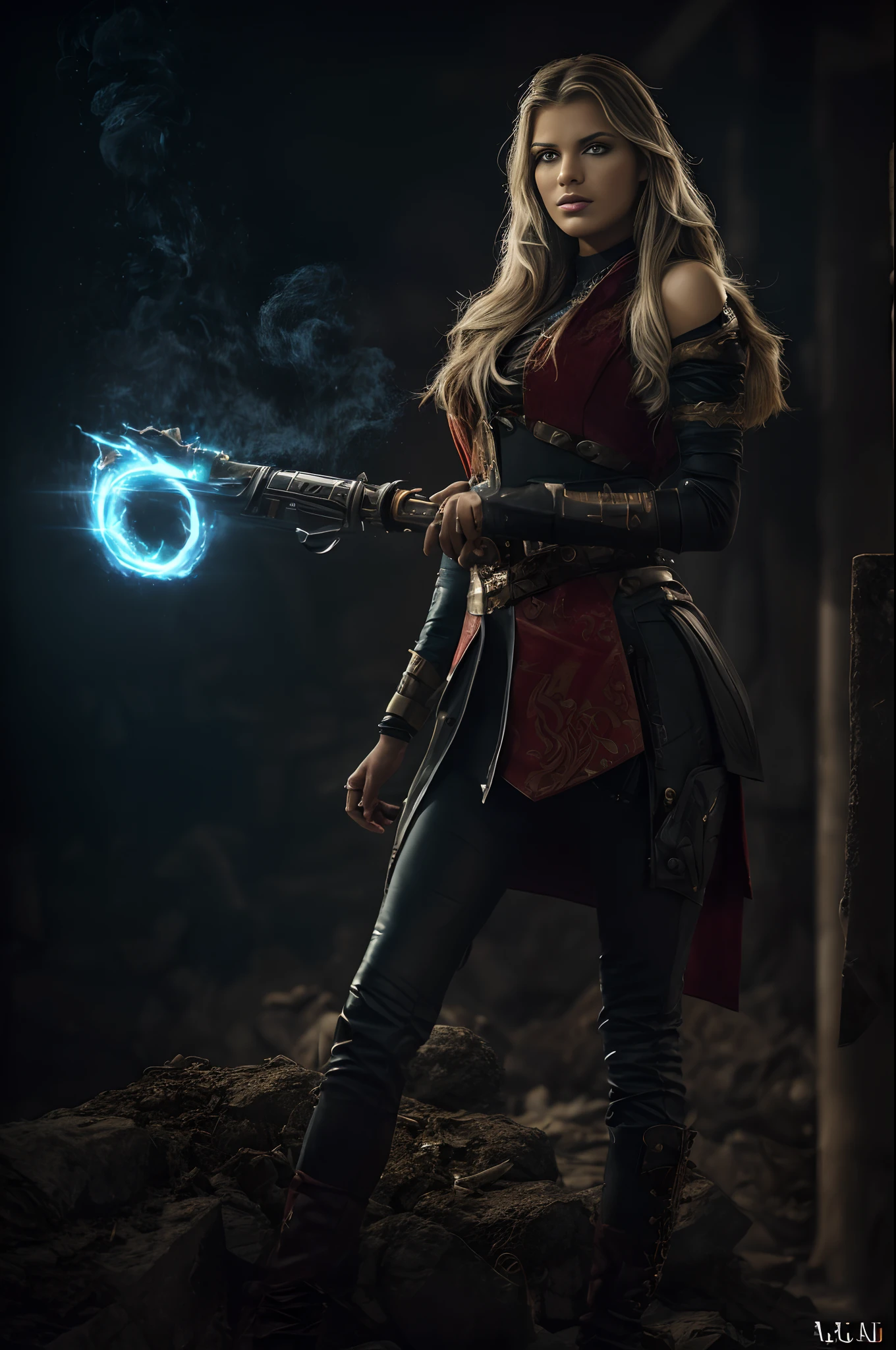 com a palavra "lux" escrita em primeiro plano, ((Lux hiper realista de League of legends)), ((Loire)), usar arma samurai, fundo antigo, elegante, gray and black smoke, atordoante, emprestar, hyper realistic, octan render, surrounded by the effect of lightning smoke, Estilo League of Legends, fundo antigo, elegante, deslumbrante, (papel de parede), arte conceitual, detalhes intrincados, altamente detalhado, ((cinemactic)), Dramatic, (mais alta qualidade, Concedido, obra-prima:1.5), (fotorrealista:1.5), fotografia, Realistic photo, Nikon, Luz Natural, 4k, highes definition, XF IQ4, 150MP, 50 millimeters, ISO 1000 Certification, 1/Anos 250, Luz Natural, Adobe Lightroom, photolab, Photographic Affinity, PhotoDirector 365,