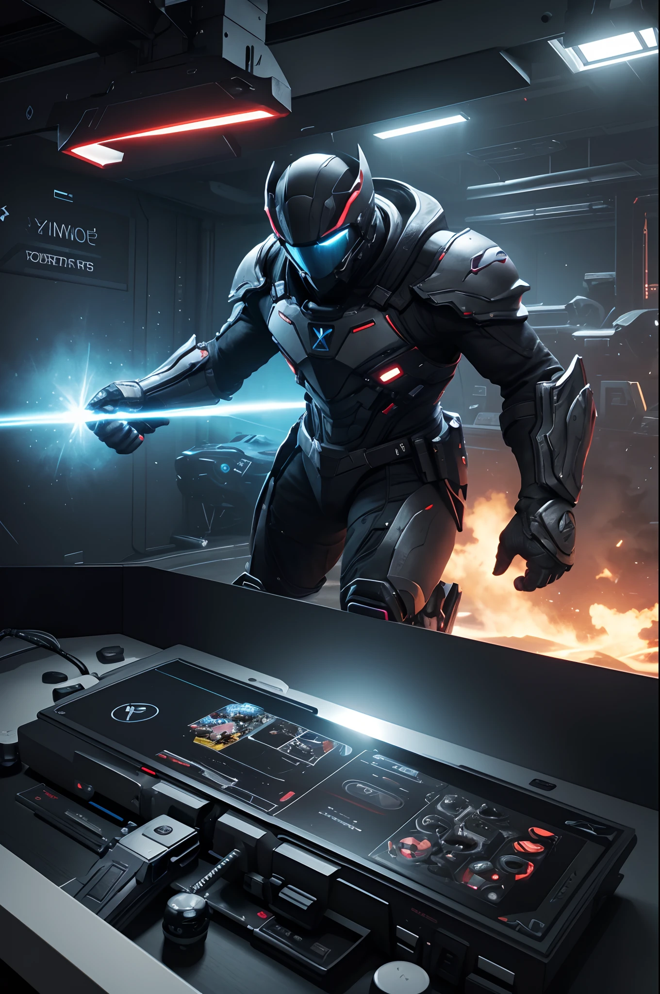 (a group of) PlayStation 5 consoles, sleek design, glossy finish, (multiple) DualSense controllers, dynamic lighting, vibrant colors, high-resolution display, realistic textures, (next-generation) gaming experience, (advanced) haptic feedback, (immersive) 3D audio, (smooth) frame rates, (ultra-fast) loading times, (exclusive) game titles, (cutting-edge) graphics, (multiplayer) online gaming, (intense) competition, (engaging) storylines, (innovative) game mechanics, (interactive) user interface, (stunning) visual effects, (spectacular) game worlds, (realistic) character models, (detailed) environments, (dynamic) weather effects, (thrilling) action scenes, (epic) boss battles, (captivating) narrative, (immersive) exploration, (exciting) challenges, (rewarding) achievements, (collectible) in-game items, (community-driven) content updates, (seamless) integration with other devices, (user-friendly) controls, (social) gaming experience, (streamlined) online functionalities, (multi-platform) compatibility